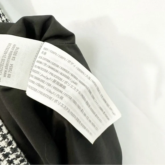 Abercrombie and Fitch Houndstooth Plaid Jumper Dress - Picture 9 of 9